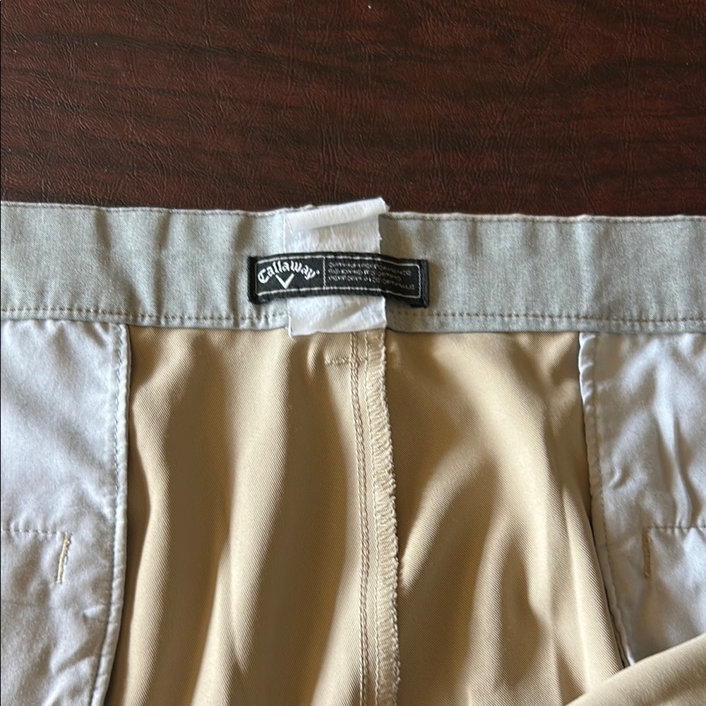 Callaway Tan Golf Shorts